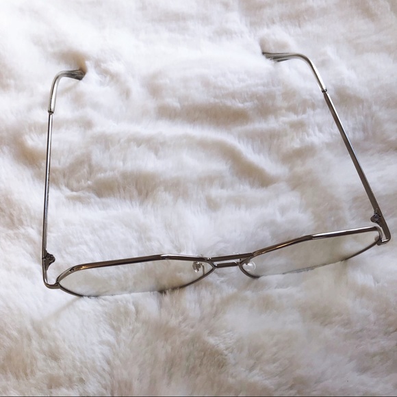 [SB] Peyton Silver Hexagon Clear Sunglasses - Picture 6 of 12